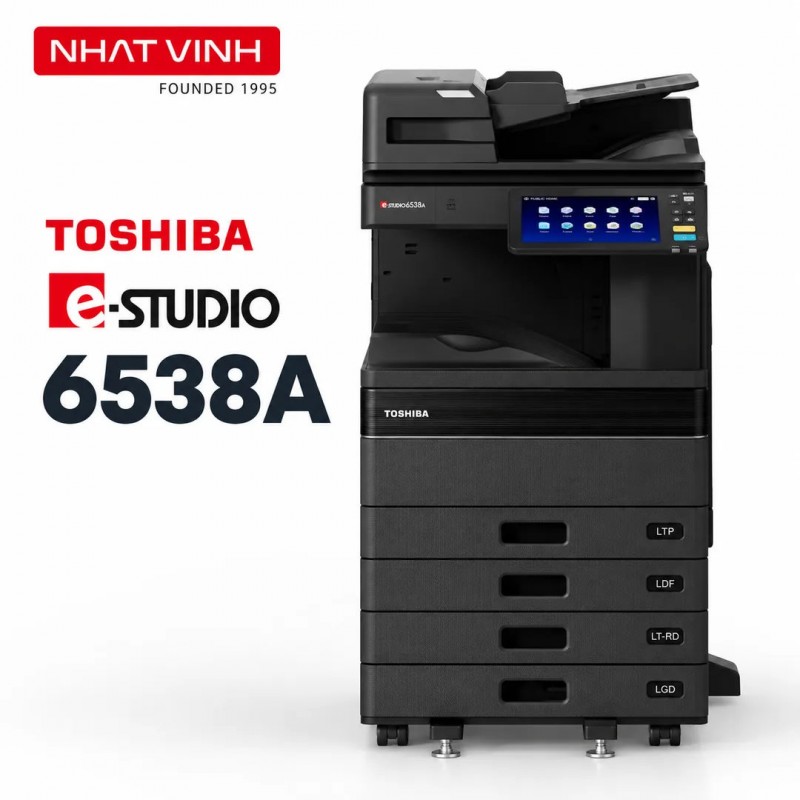 Máy photocopy Toshiba e-STUDIO6538A cấu hình DSDF và 4 khay giấy